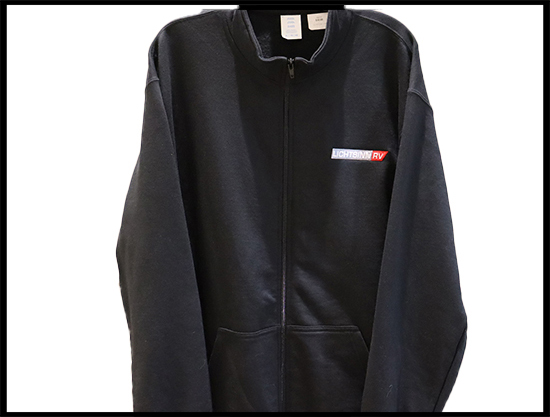 Lichtsinn RV Black Full Zip Cadet Sweatshirt